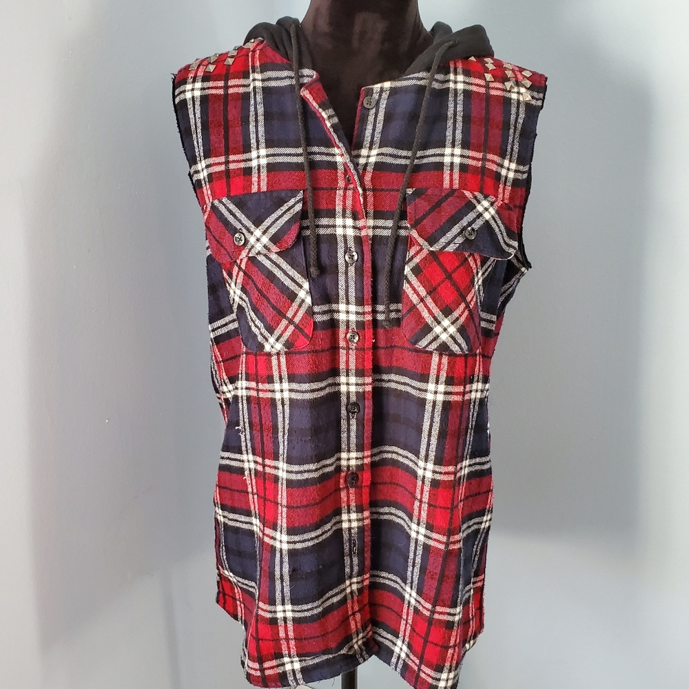 Distressed Punk Inspired Vest